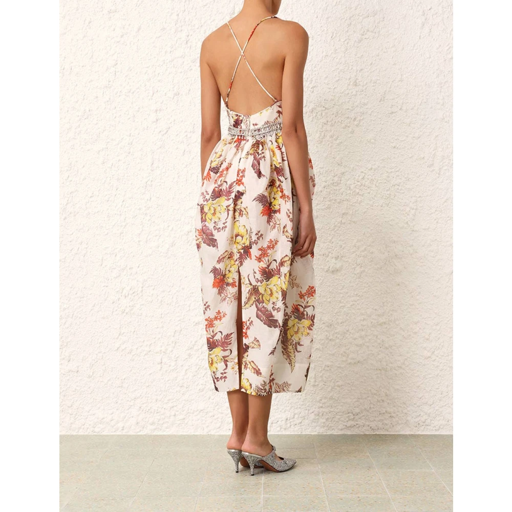 Zimmermann Tulpen Bloemenjurk Lage Rug Multicolor Dames
