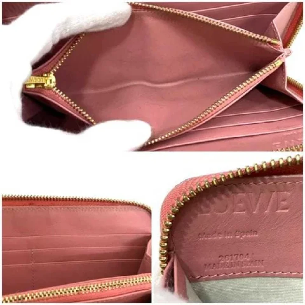 Loewe Pre-owned Leather wallets Black Dames