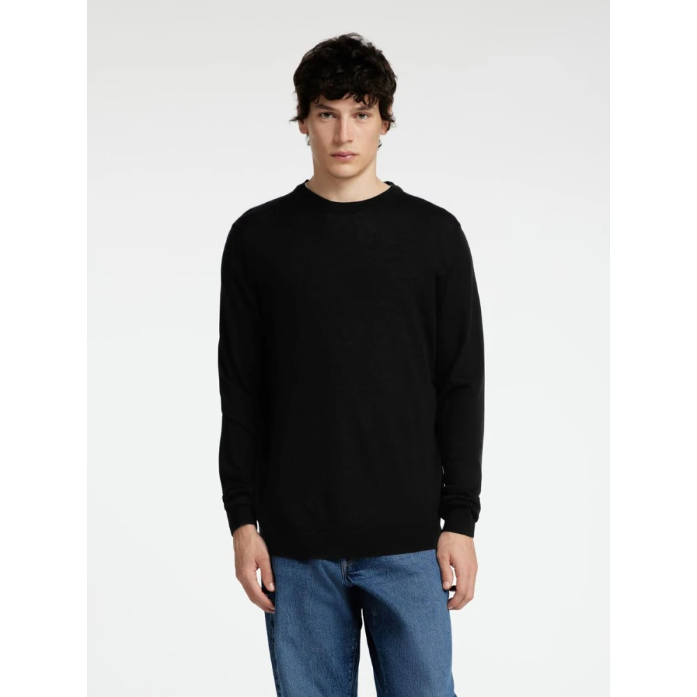 Selected Homme Lange mouw trui heren Black Heren