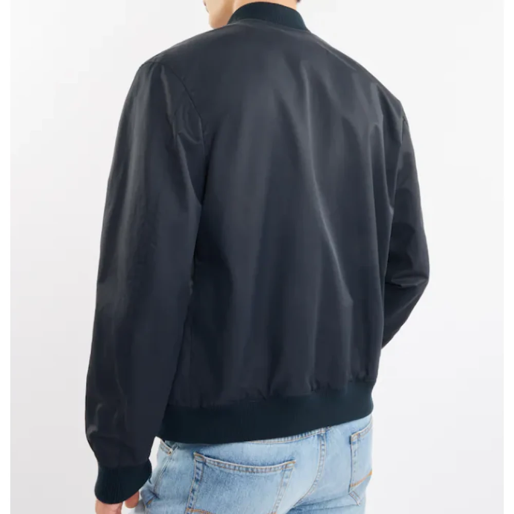Fay Blauwe Varsity Stijl Bomberjack Blue Heren