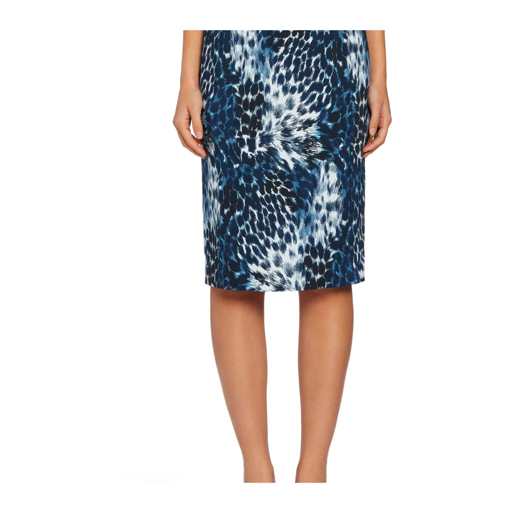 Roberto Cavalli Indigo Print Potlood Rok Blue Dames
