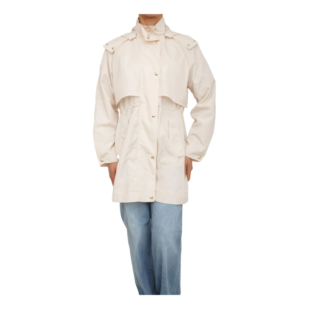 Liu Jo Vrouw Beige Jassen Dames, S, Polyester, Giaccone