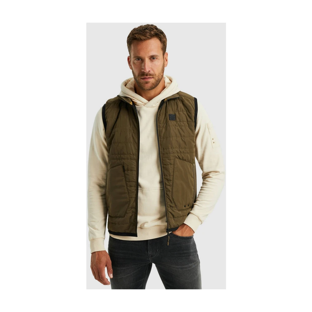 PME Legend Gewatteerde Bodywarmer Interlock Mix Green Heren