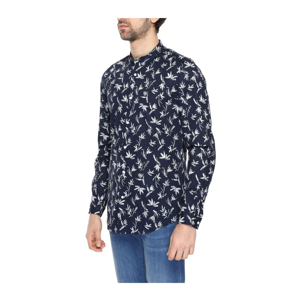 Antony Morato Katoenen Lange Mouwen Shirt Lente Zomer Collectie Blue Heren