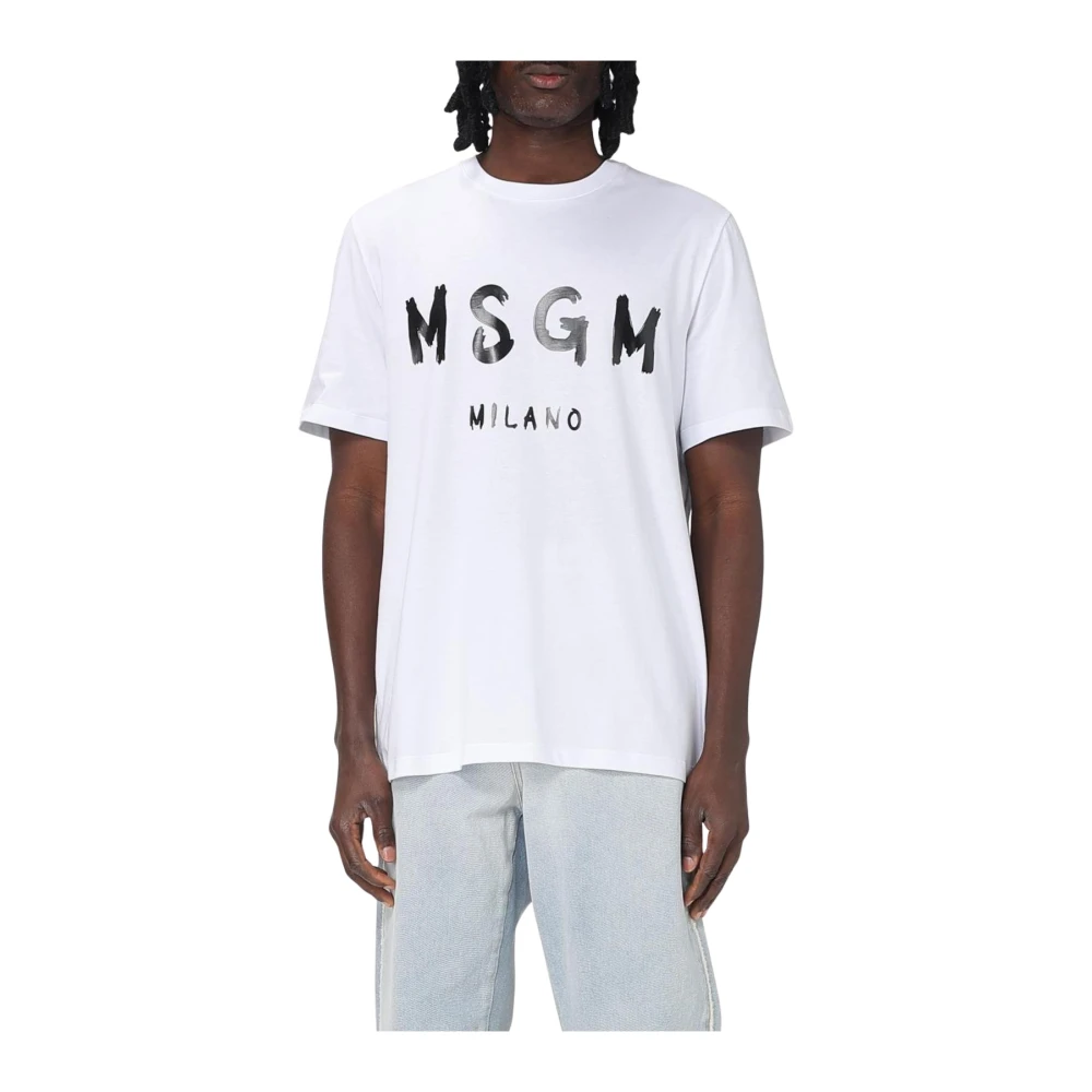 Msgm - Tops > T-Shirts - White - Msgm - Modalova