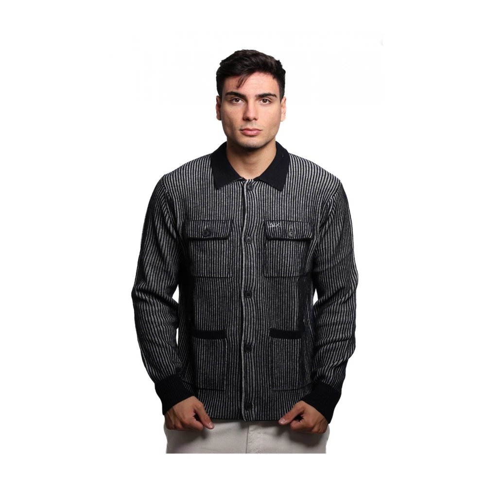 Sun68 Blauwe Merinowol Vest K44152 Blue Heren