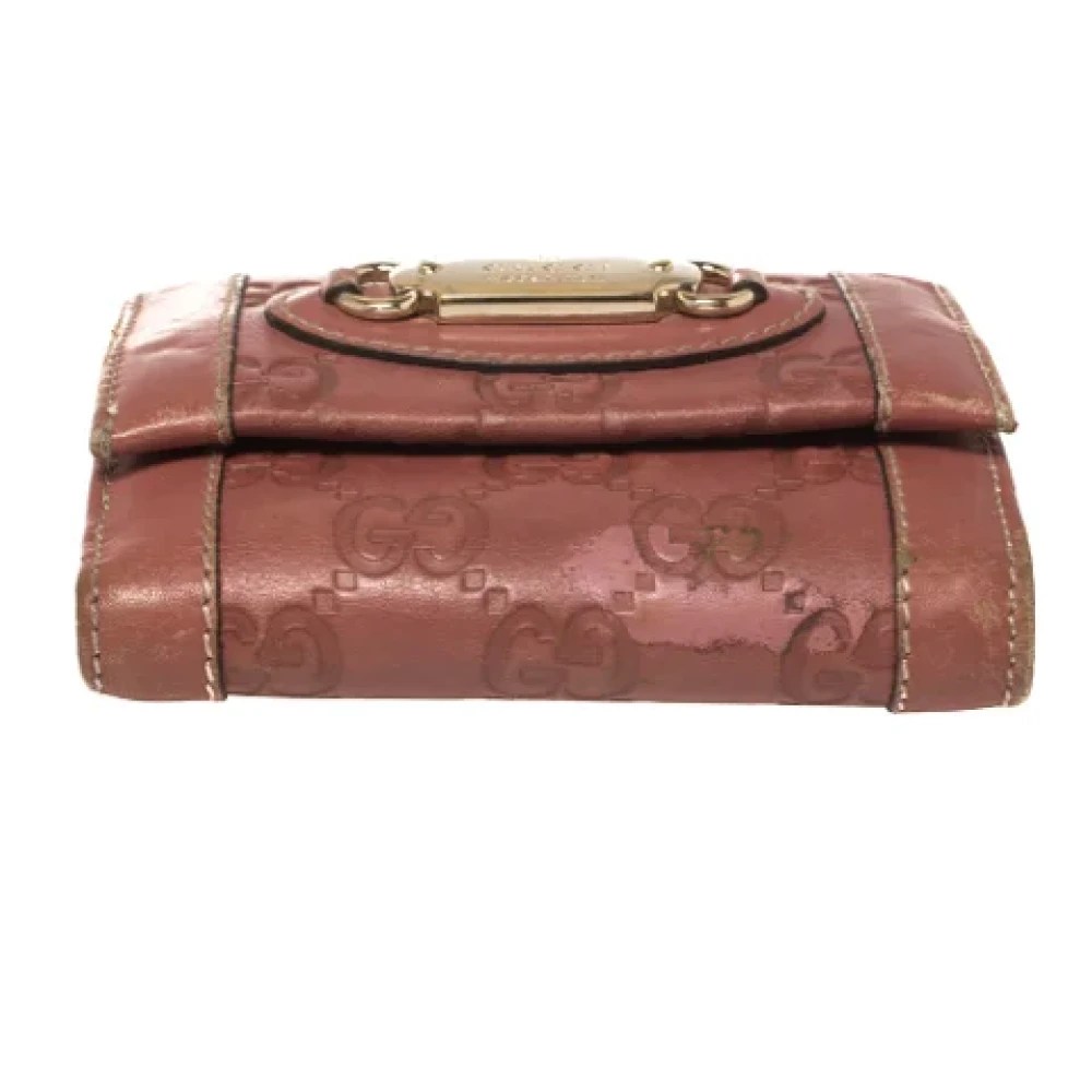 Gucci Vintage Pre-owned Leather wallets Pink Dames