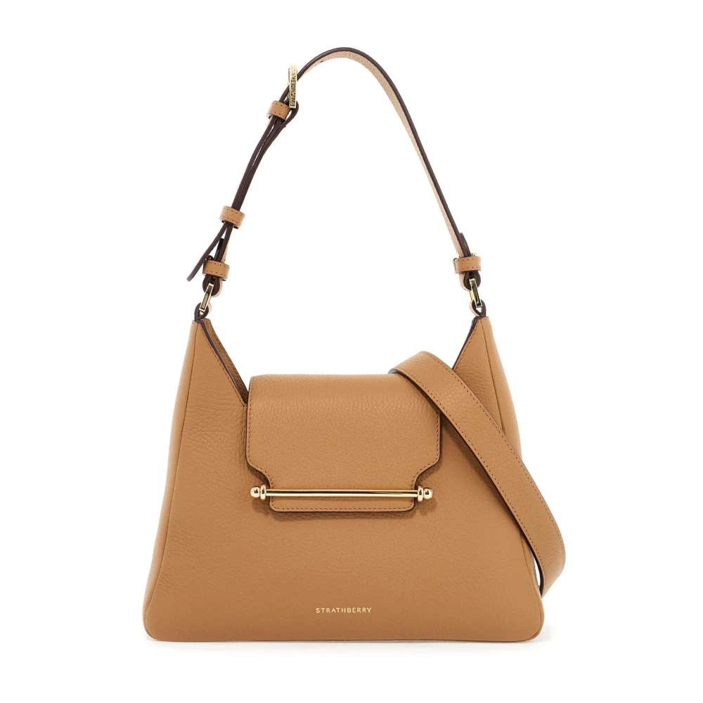 Strathberry Stijlvolle Multress Hobo Tas Brown Dames