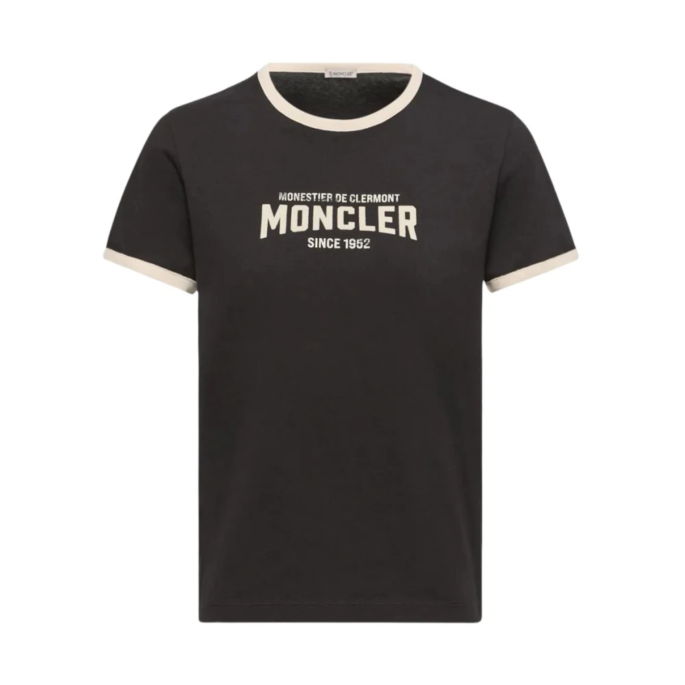 Moncler Black T-Shirts, Female, S, Ss T-Shirt