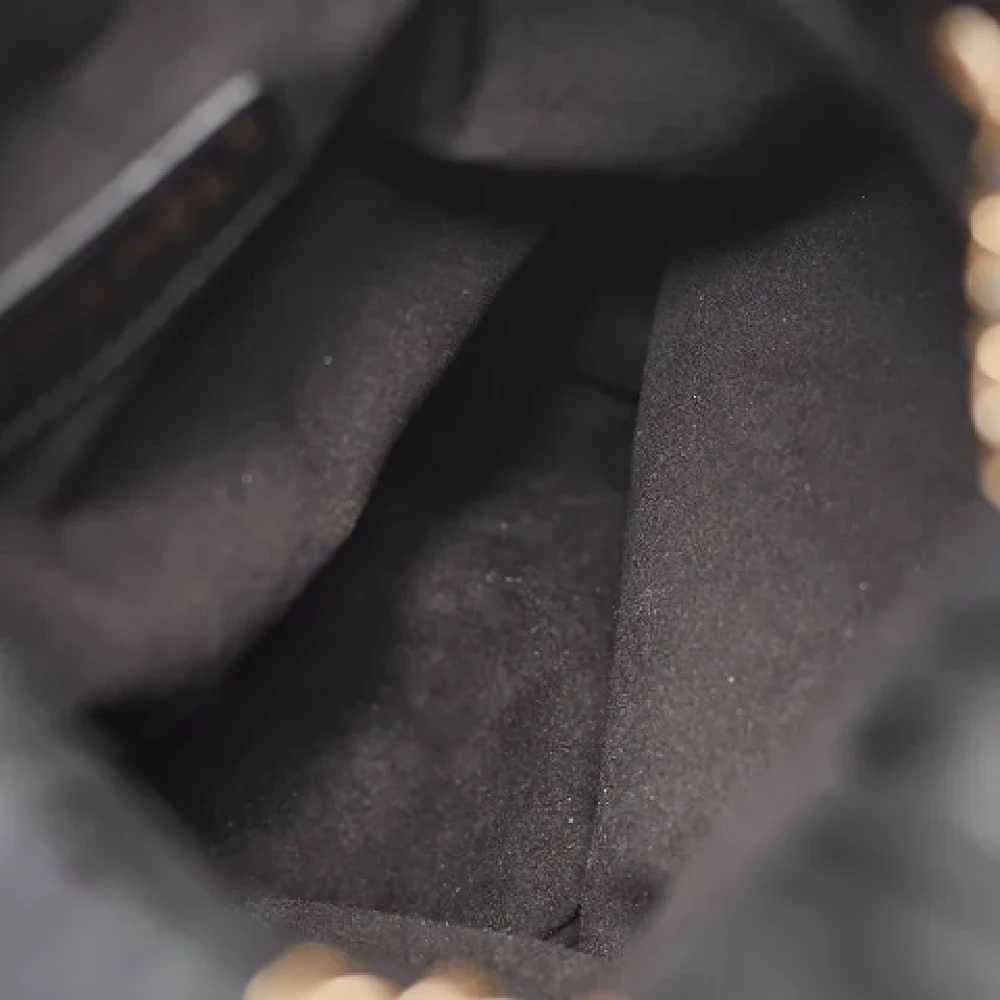 Chanel Vintage Pre-owned Leather backpacks Black Dames