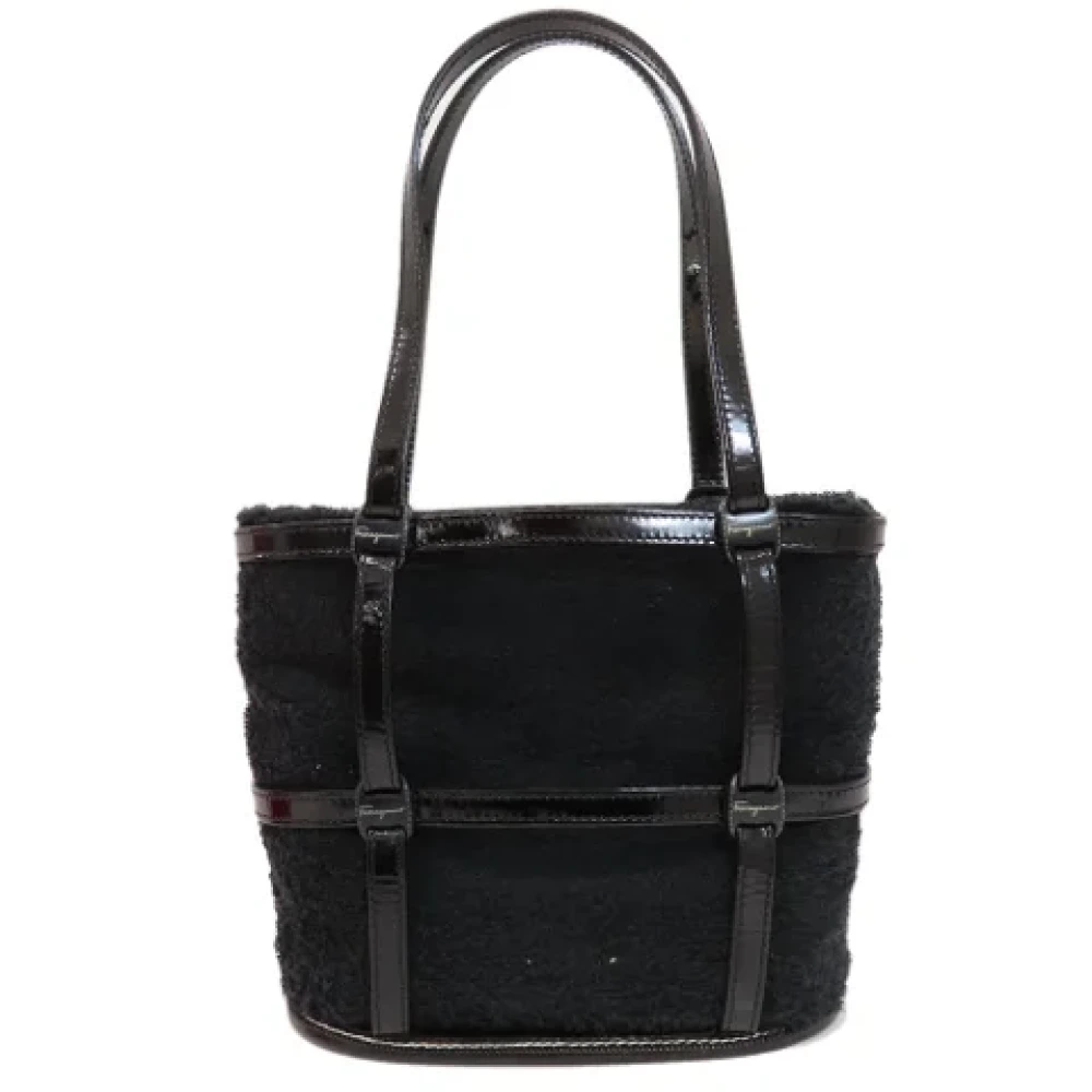 Salvatore Ferragamo Pre-owned Fabric handbags Black Dames