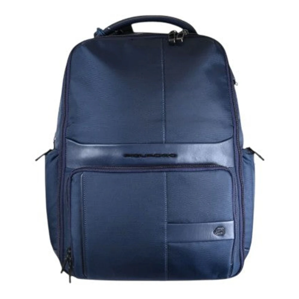 Piquadro Mannelijk Blauw Tassen Heren, One Size, Wol, Wollem W129 Rugzak