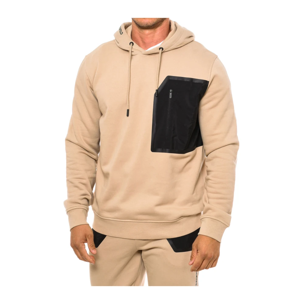 Karl Lagerfeld Hoodie met ritszak Brown Heren