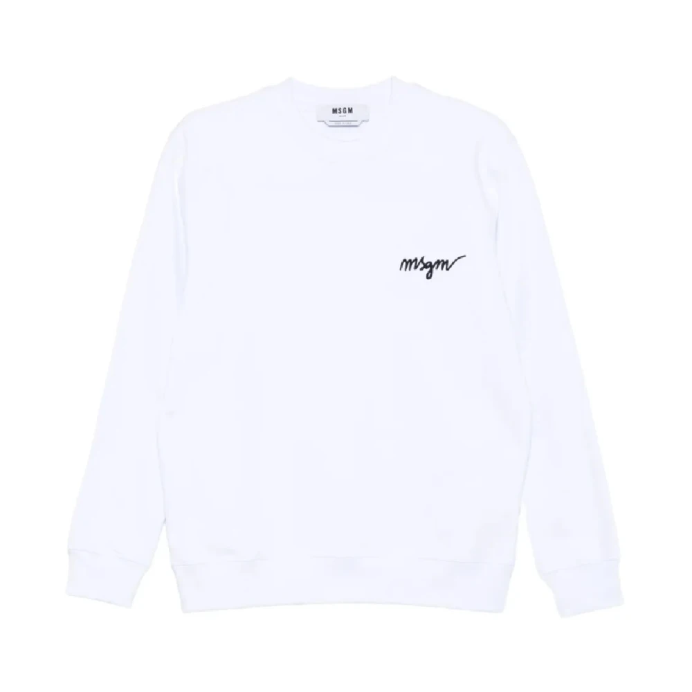 Msgm Donna Bianco Felpe, S, New,