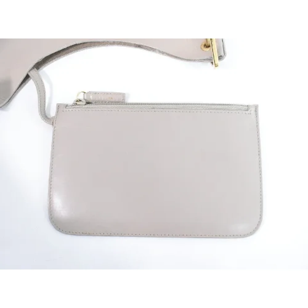 Gucci Vintage Pre-owned Leather gucci-bags Gray Dames