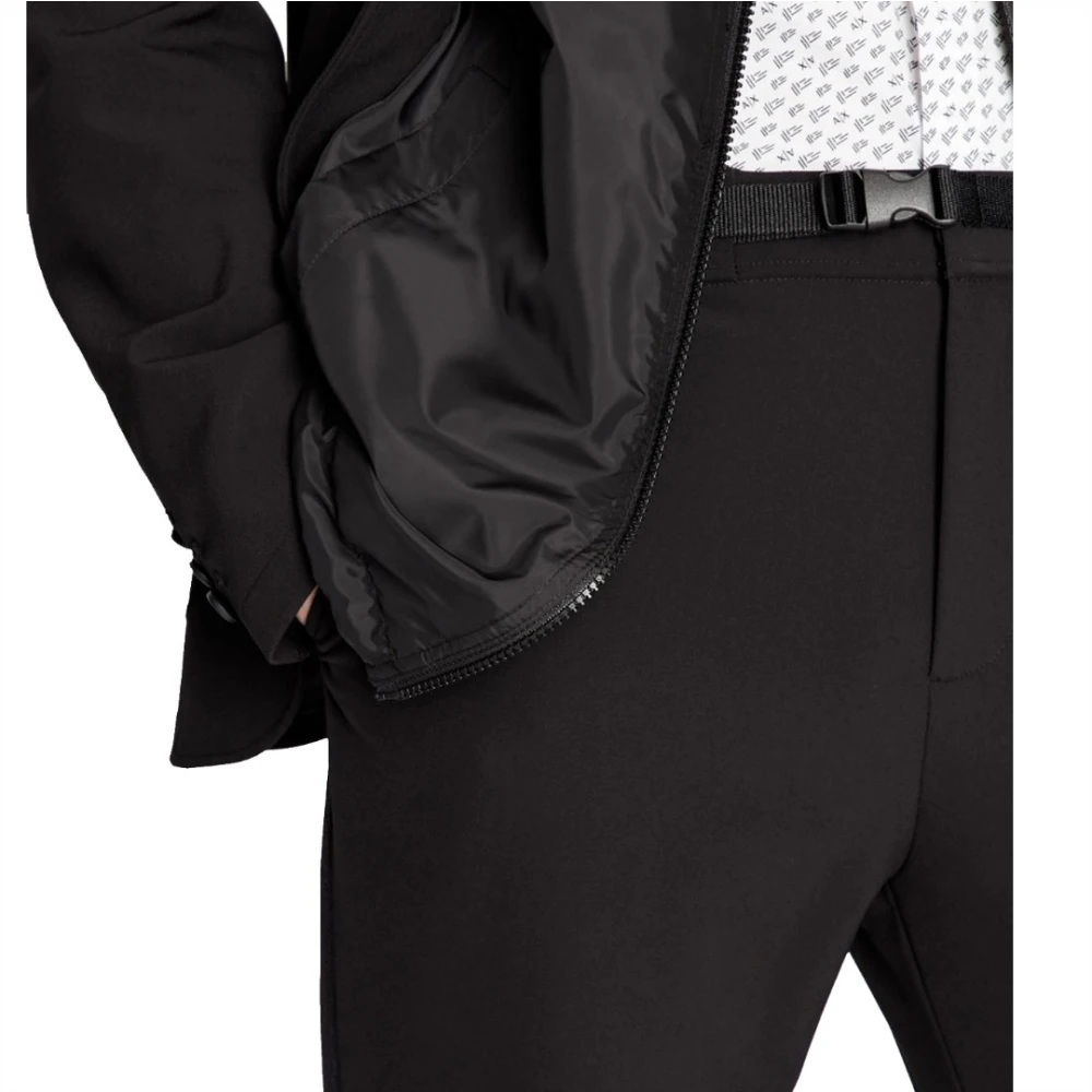 Armani Exchange Slim-fit Trousers Black Heren