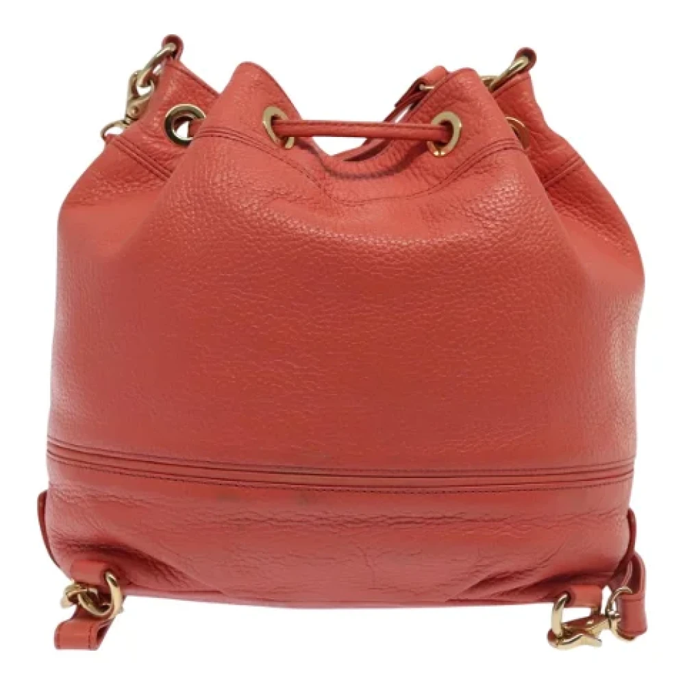 Burberry Vintage Pre-owned Leather backpacks Pink Dames