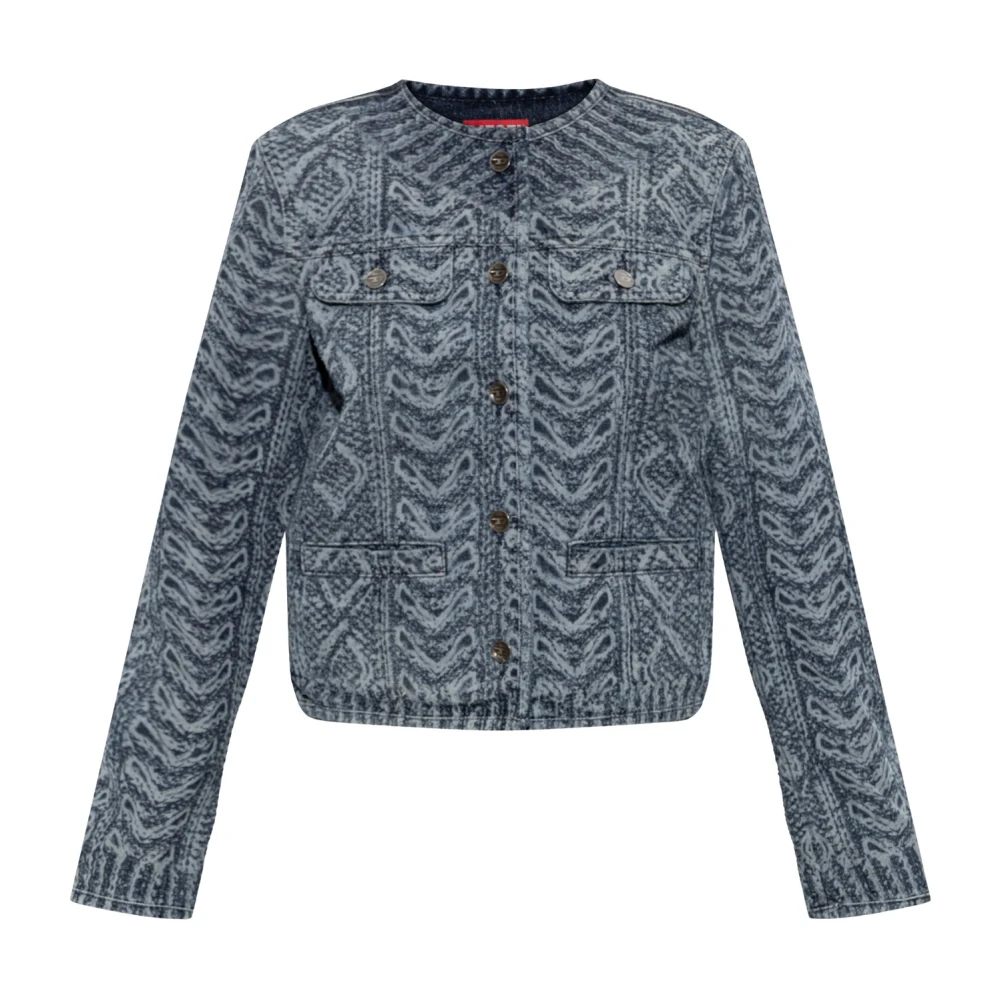 Diesel De-Grafy-S2 Jacket - Female - Denim Jackets - Blue - Xs - Jackets