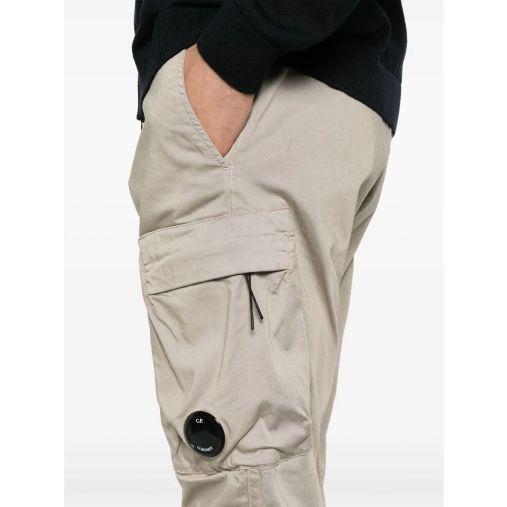 C.P. Company Cargo broek in grijs katoenmix Gray Heren