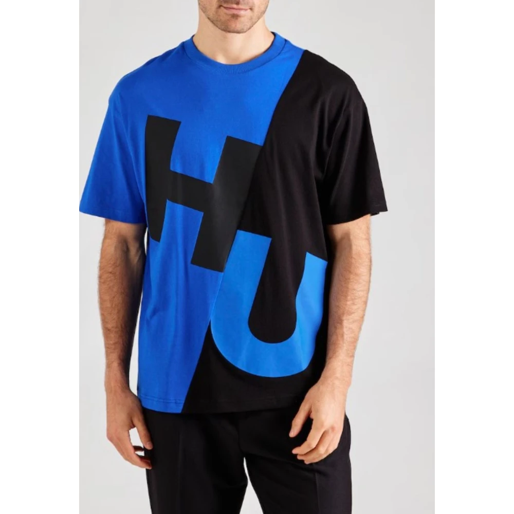 Hugo Boss Heren Casual T-shirt Blue Heren