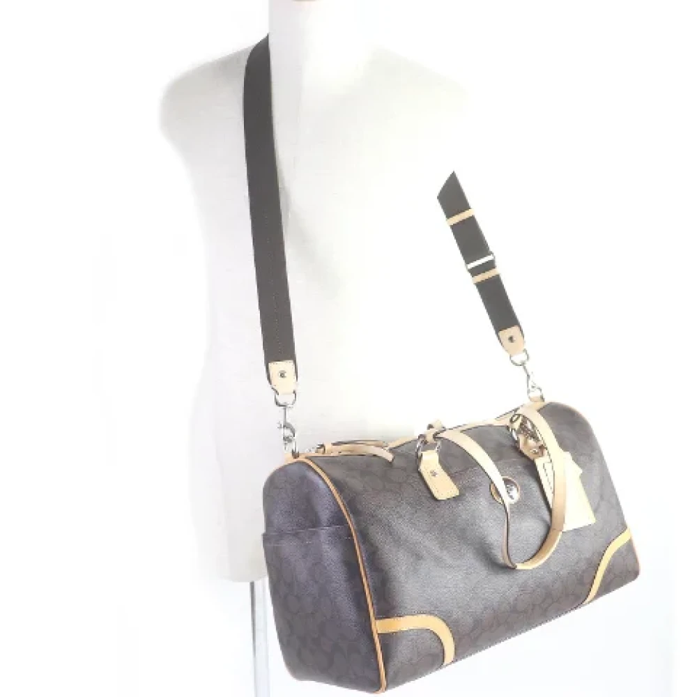 Coach Pre-owned Leather handbags Brown Dames