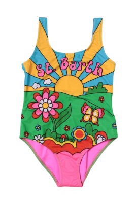 colorful-retro-floral-kids-swimsuit