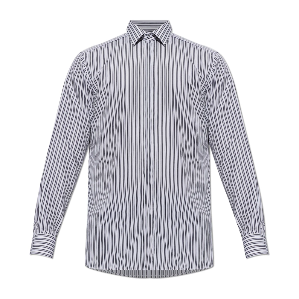 Tom Ford Uomo Bianco - Camicia A Righe - Shirts - 2XL