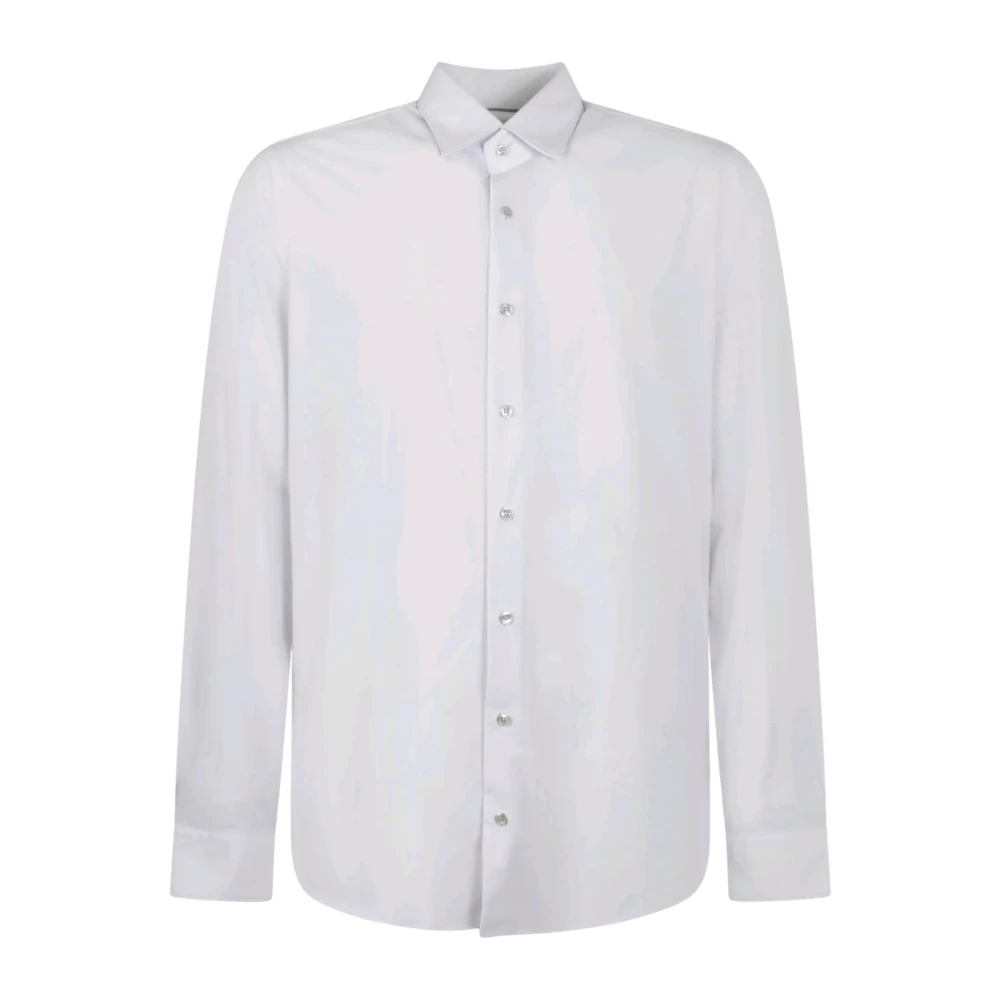 Michael Kors Men's White Performance Stretch Slim Shirt - Casual Shirts - L - Shirts