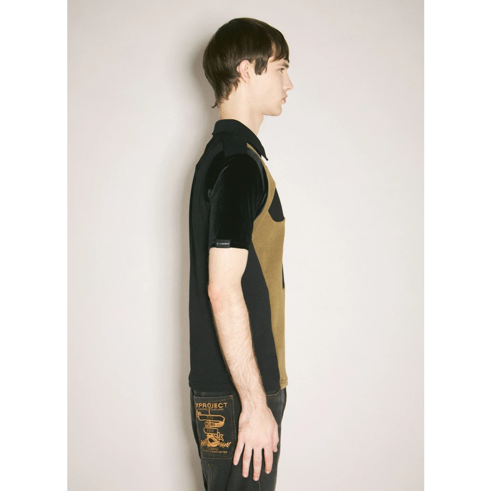 GmbH Patchwork Polo Shirt Green Heren