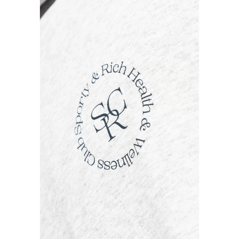Sporty & Rich Sweatshirt met logo Gray Heren