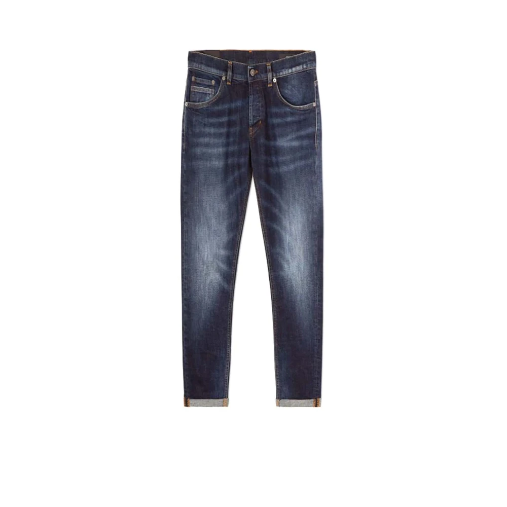 Dondup Ritchie Skinny Fit Lage Taille Jeans Blue Heren