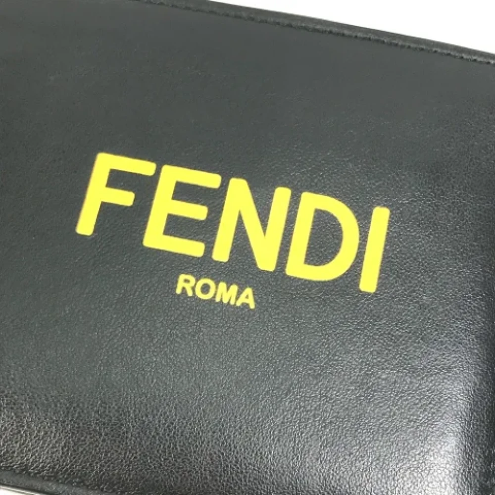 Fendi Vintage Pre-owned Leather wallets Black Heren