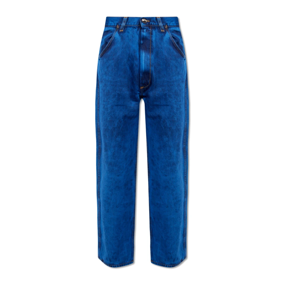Vivienne Westwood Blauwe Acid Wash Denim Jeans Blue Heren
