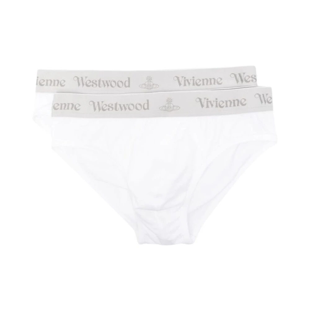 Vivienne Westwood Wit Grijs Katoenmix Jersey Ondergoed White Heren