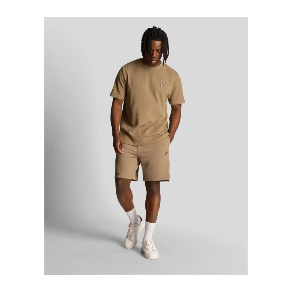 Lyle & Scott Handige Sweatshorts voor Mannen Brown Heren