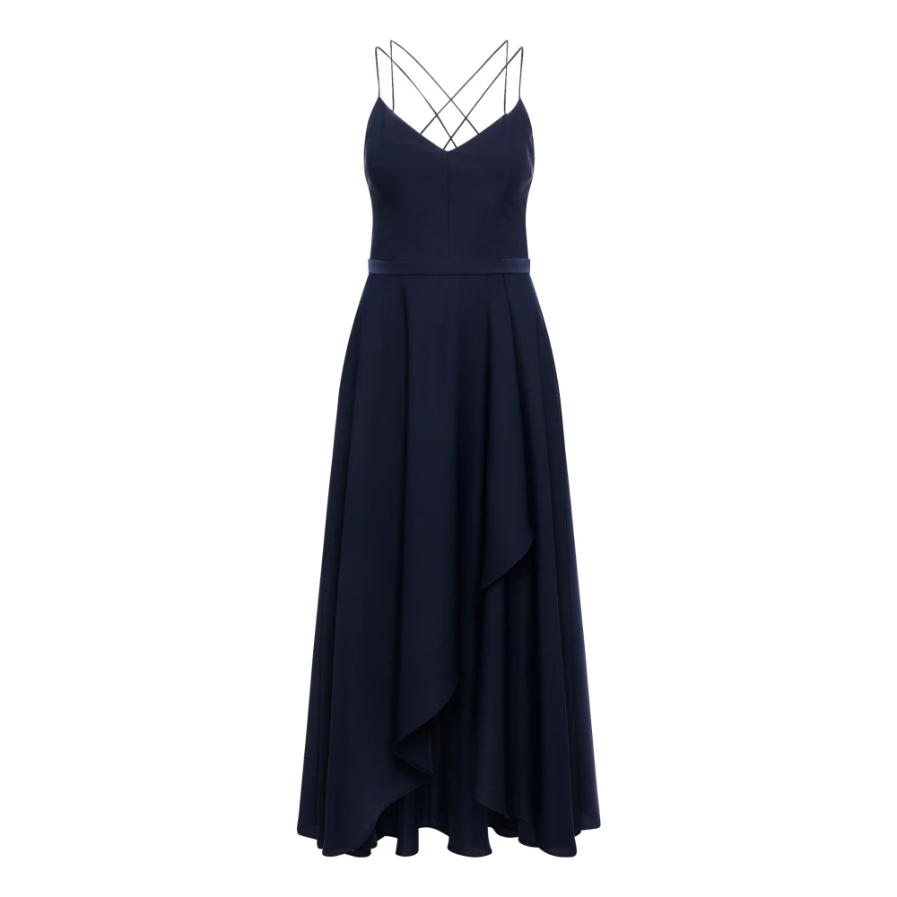 Vera Mont Elegante Ruches Avondjurk Blue Dames