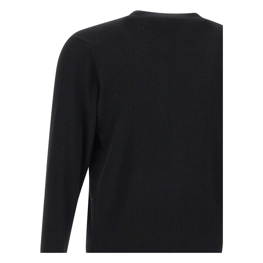 Filippo De Laurentiis Zwarte Merinowol Cardigan Sweater Black Heren