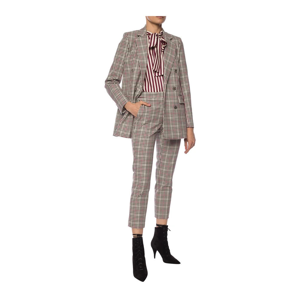 Michael Kors Geruite Broek Multicolor Dames