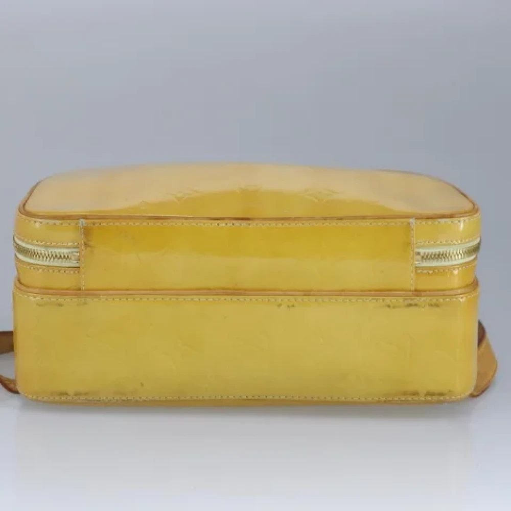 Louis Vuitton Vintage Pre-owned Leather backpacks Yellow Dames