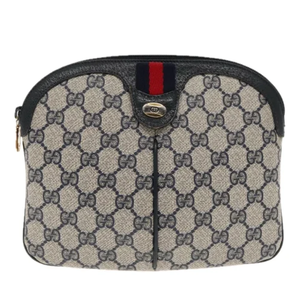 Gucci Vintage Pre-owned Leather gucci-bags Blue Dames