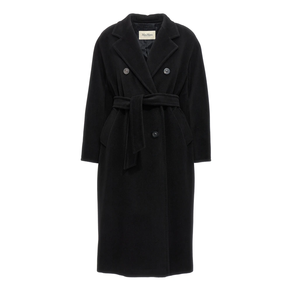 Max Mara Black The Madame Icon Coat - Female - Belted Coats - 4XS - Coats