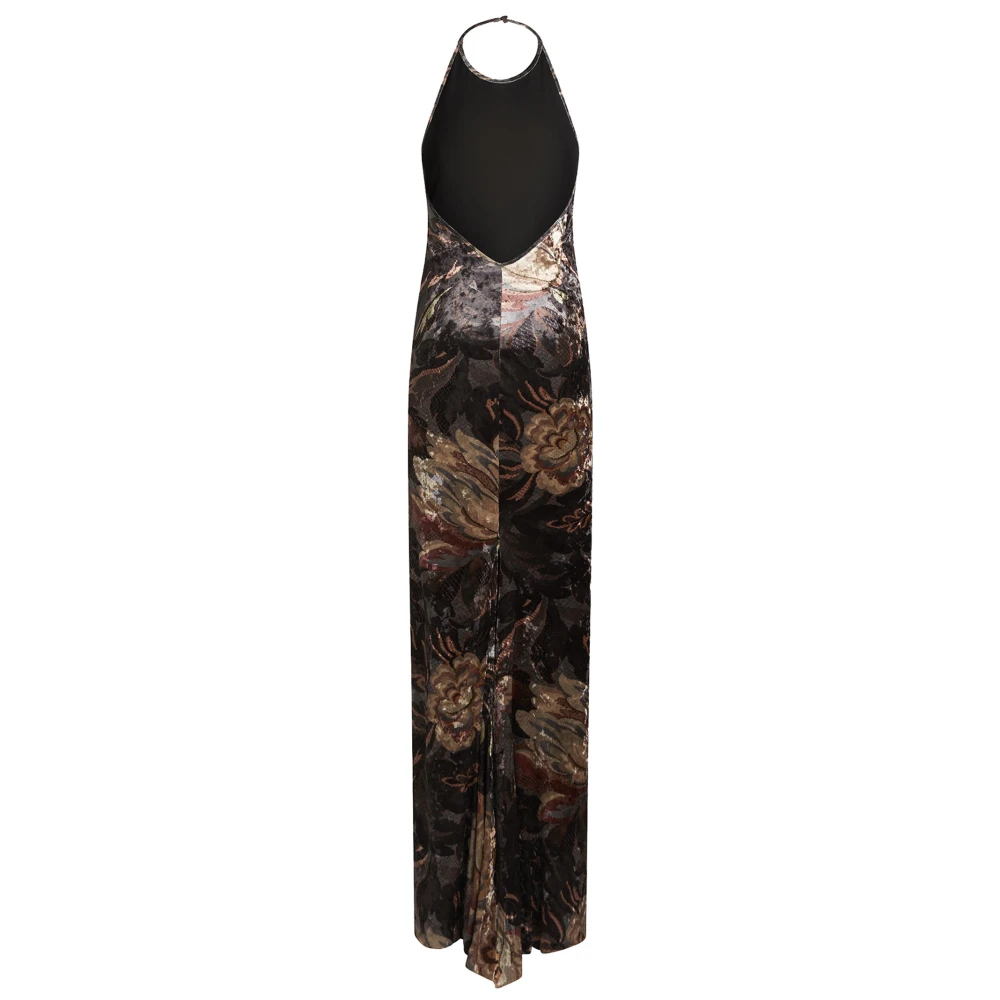 ETRO Bloemenprint Grijze Jurk Multicolor Dames