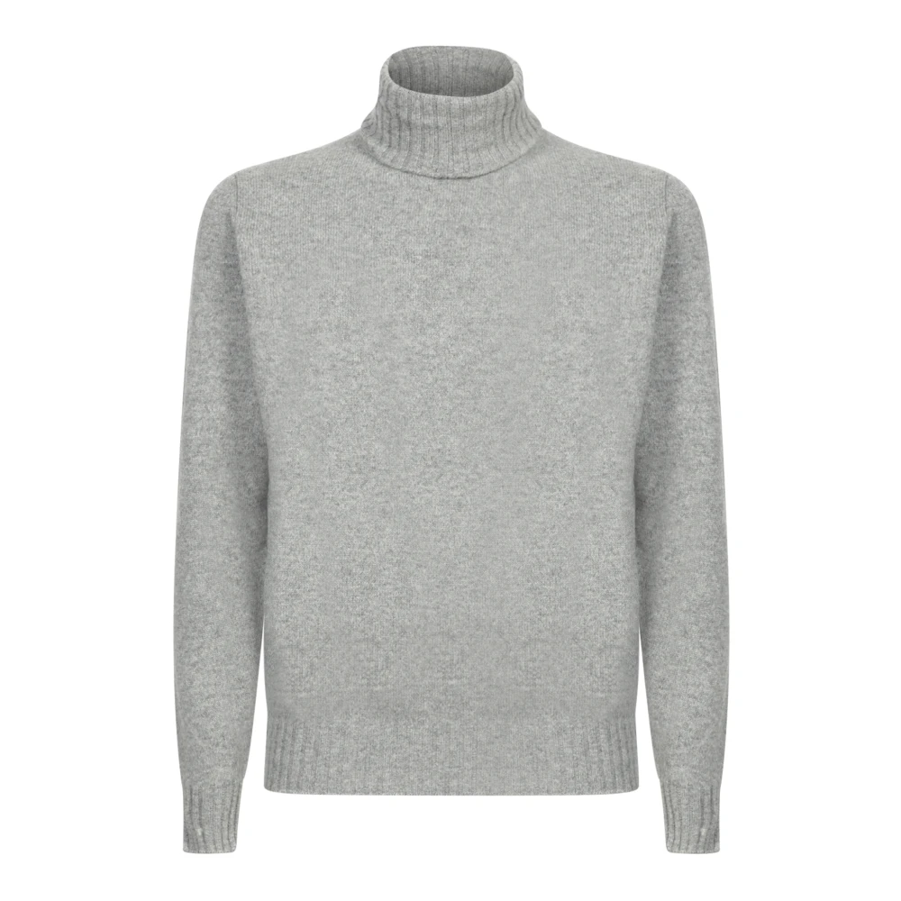 Dell'oglio Grijze Gebreide Kleding voor Mannen Aw24 Gray Heren