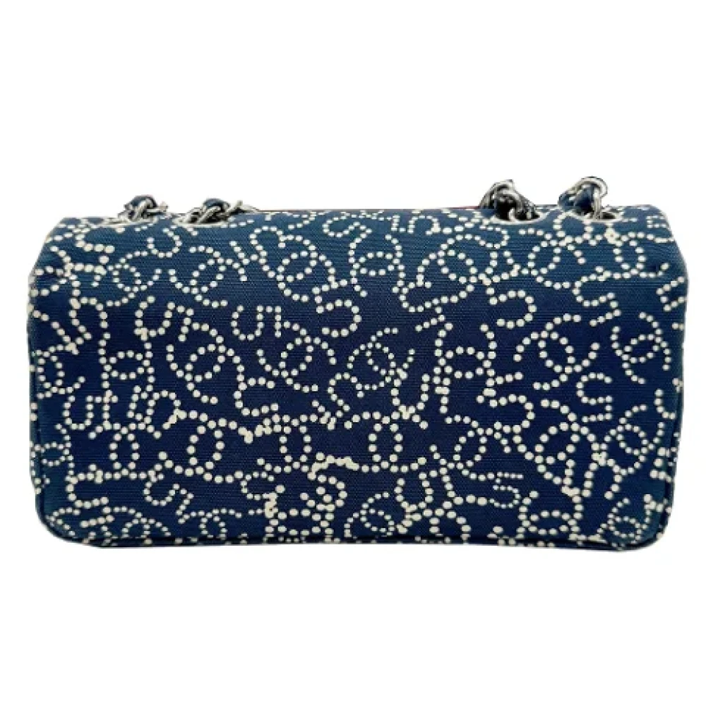 Chanel Vintage Pre-owned Cotton chanel-bags Blue Dames
