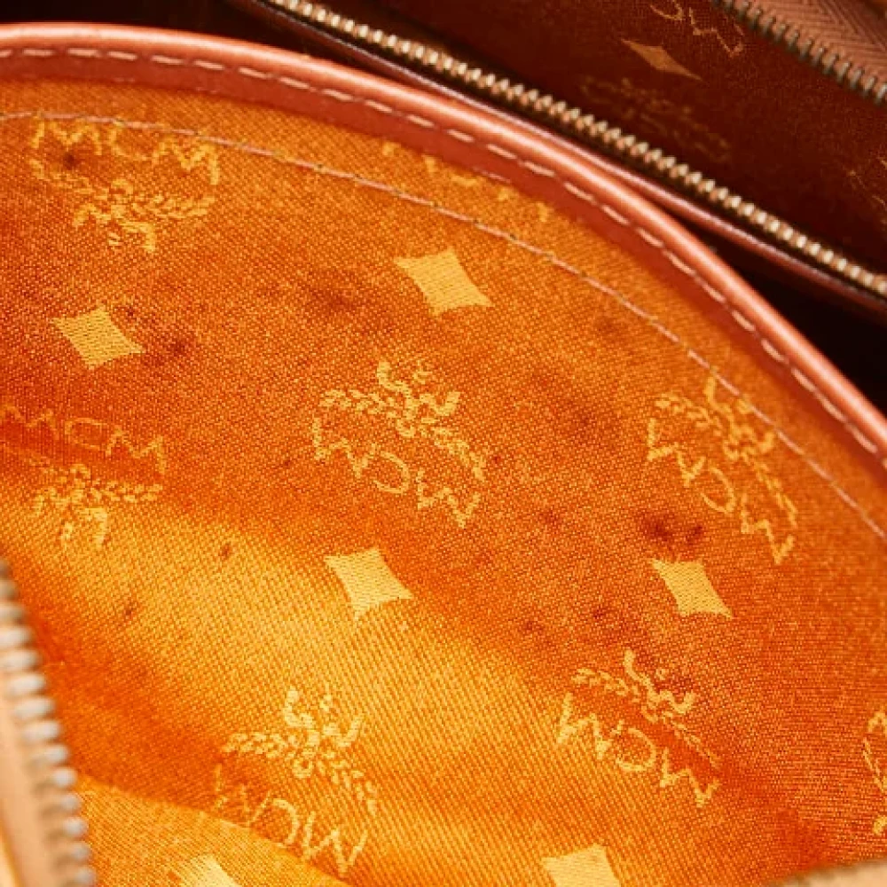 MCM Pre-owned Leather handbags Brown Dames
