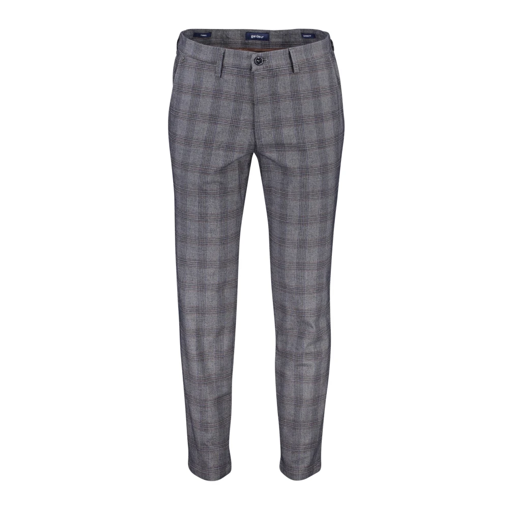 Gardeur Blauwe Katoenen Chino Broek Blue Heren