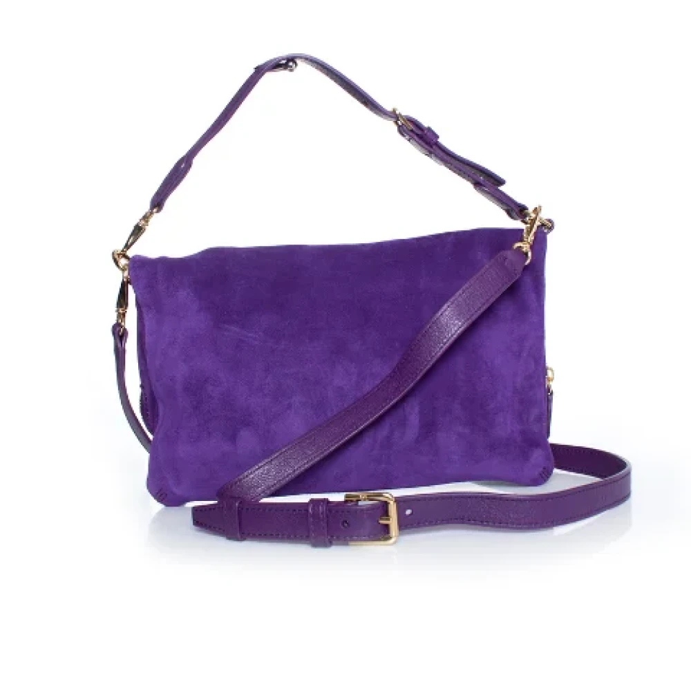 Ralph Lauren Suede shoulder-bags Purple Dames