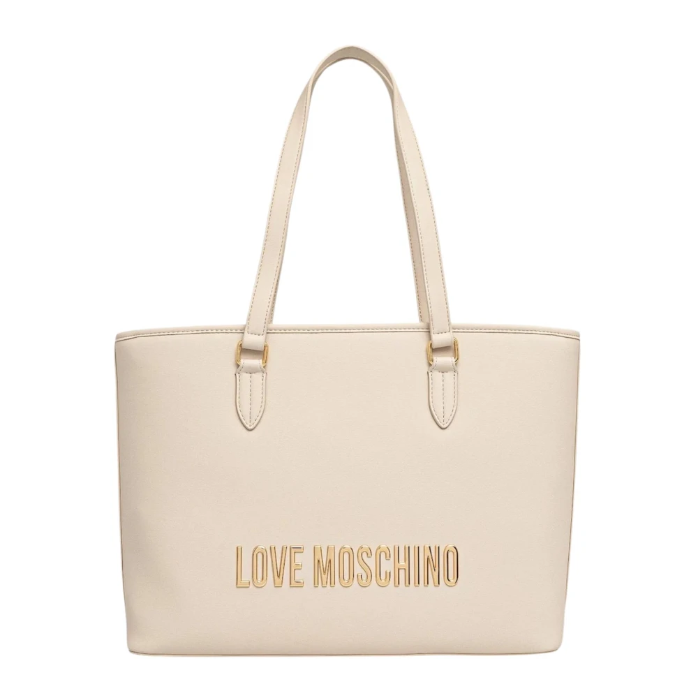 Love Moschino Women's Beige Shopping Bags, One Size, Pu Grs Jc4190pp1