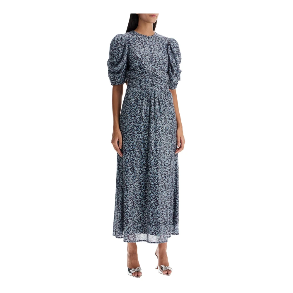 Rotate Birger Christensen Girocollo Jurk Blue Dames