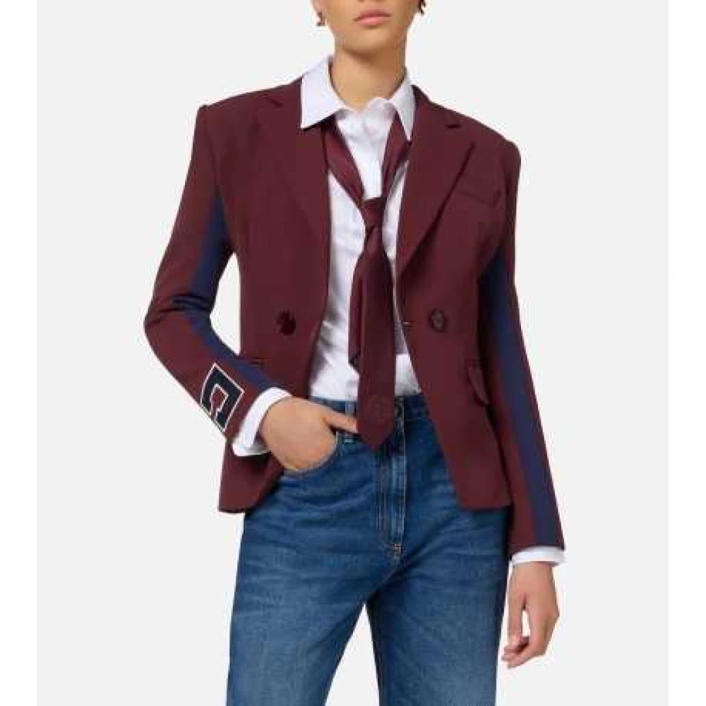 Elisabetta Franchi Double-breasted jas Brown Dames